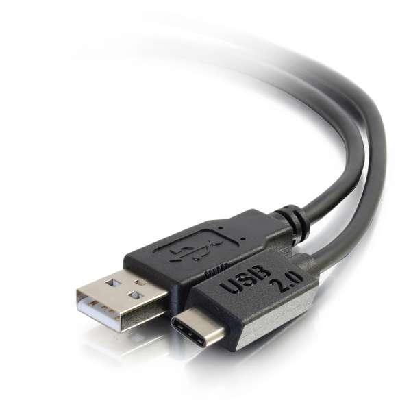 C2G 10ft USB 2.0 USB-C to USB-A Cable M/M - Black - 28872 - Creation Networks