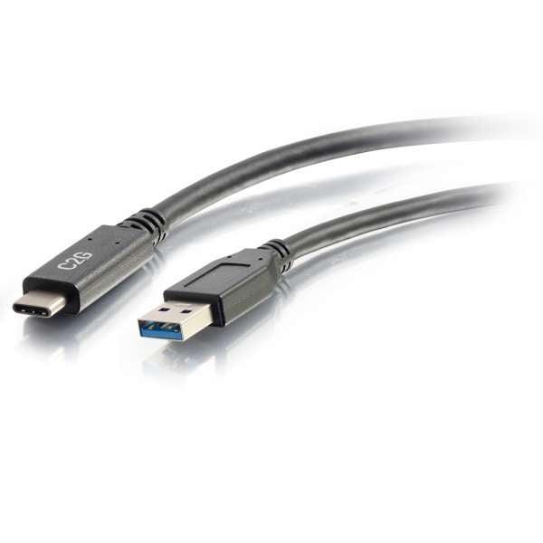 C2G 10ft USB-C® Male to USB-A Male Cable - USB 3.2 Gen 1 (5Gbps) - Black - 28833 - Creation Networks