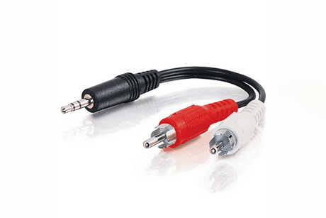 C2G 12ft (3.7m) Value Series™ One 3.5mm Stereo Male To Two RCA Stereo Male Y-Cable - CG39943 - Creation Networks