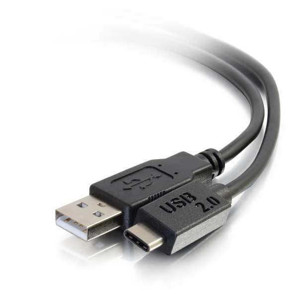 C2G 12ft USB 2.0 USB-C to USB-A Cable M/M - Black - CG28873 - Creation Networks