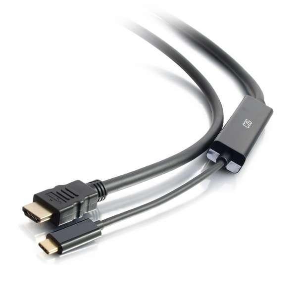 C2G 15ft (4.6m) USB-C® to HDMI® Audio/Video Adapter Cable - 4K 30Hz - 26890 - Creation Networks