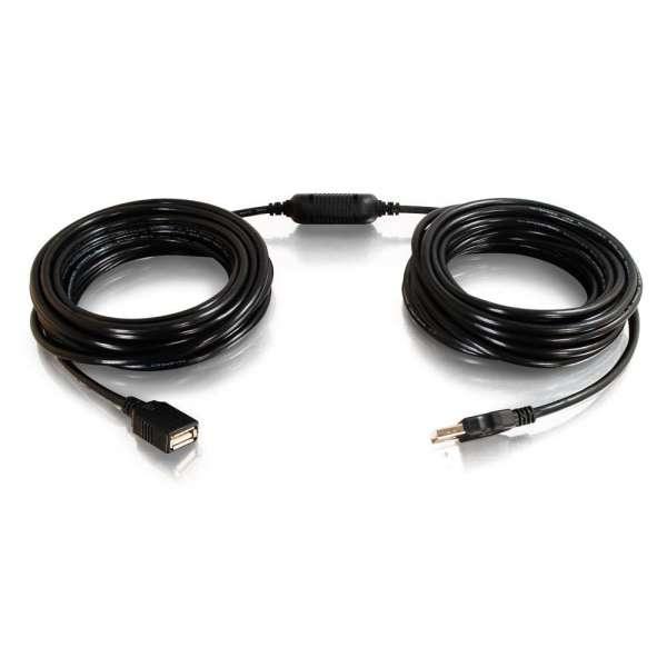 C2G 25ft USB A Male to Female Active Extension Cable (Center Booster Format) - 38988 - Creation Networks