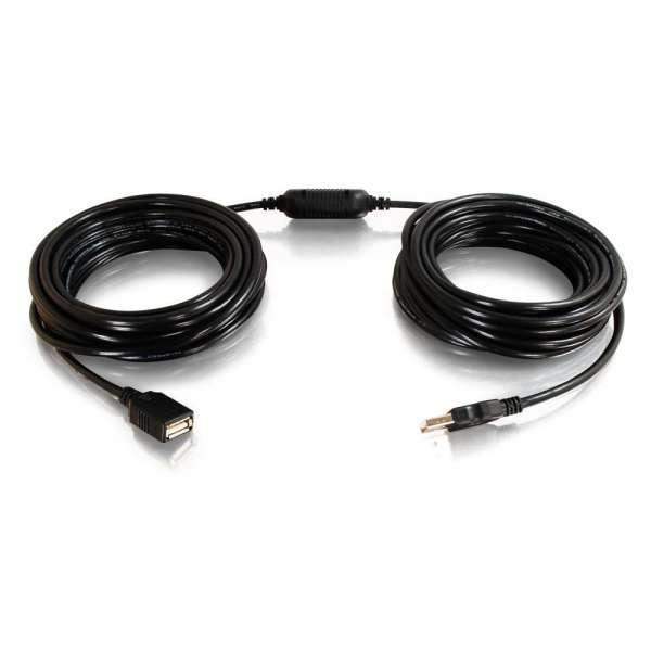 C2G 25ft USB A Male to Female Active Extension Cable (Center Booster Format) - CG38988 - Creation Networks
