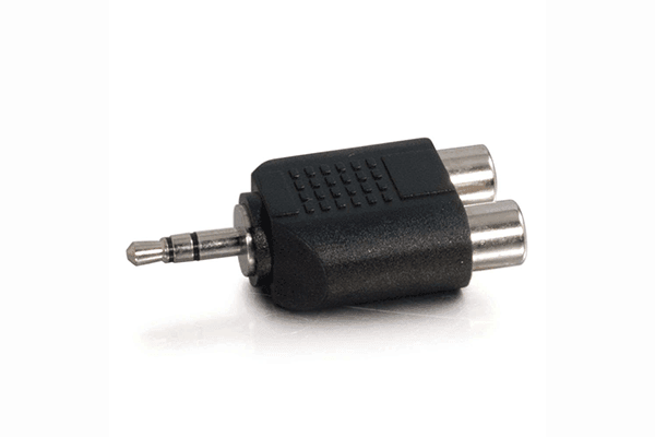 C2G 3.5mm Stereo Male to Dual RCA Female Audio Adapter (TAA Compliant) - 40645 - Creation Networks