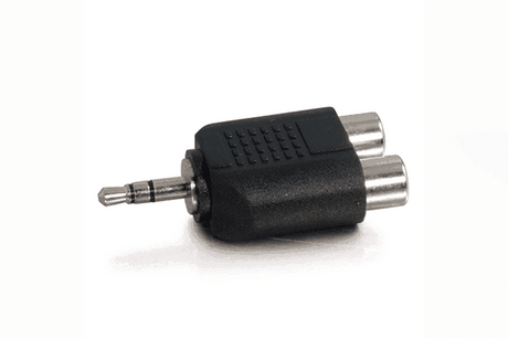 C2G 3.5mm Stereo Male to Dual RCA Female Audio Adapter (TAA Compliant) - CG40645 - Creation Networks