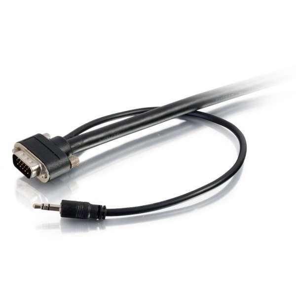 C2G 35ft Select VGA + 3.5mm Stereo Audio A/V Cable M/M - In-Wall CMG-Rated - 50229 - Creation Networks