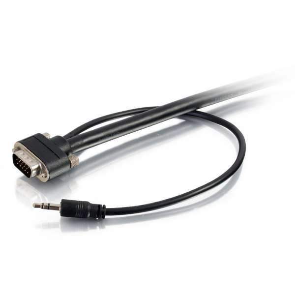C2G 35ft Select VGA + 3.5mm Stereo Audio A/V Cable M/M - In-Wall CMG-Rated - CG50229 - Creation Networks