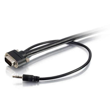 C2G 35ft Select VGA + 3.5mm Stereo Audio A/V Cable M/M - In-Wall CMG-Rated - CG50229 - Creation Networks