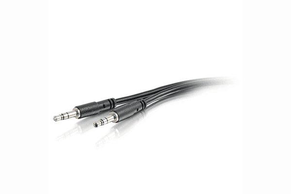 C2G 3ft (0.9m) Slim Aux 3.5mm Audio Cable - M/M - 22600 - Creation Networks