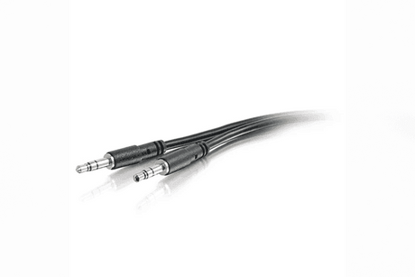 C2G 3ft (0.9m) Slim Aux 3.5mm Audio Cable - M/M - CG22600 - Creation Networks