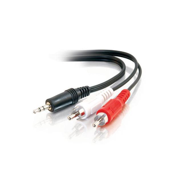 C2G 6ft Value Series™ One 3.5mm Stereo Male to Two RCA Stereo Male Y-Cable - 40423 - Creation Networks