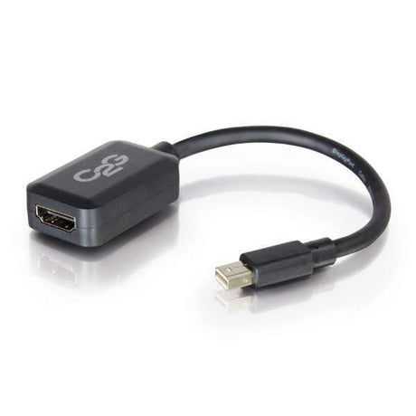 C2G 8in Mini DisplayPort Male to HDMI Female Adapter Converter - Black - CG54313 - Creation Networks