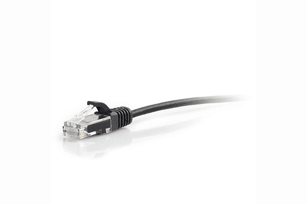 C2G Cat6 Snagless Unshielded (UTP) Slim Ethernet Network Patch Cable 1 Ft- Black - 01098 - Creation Networks