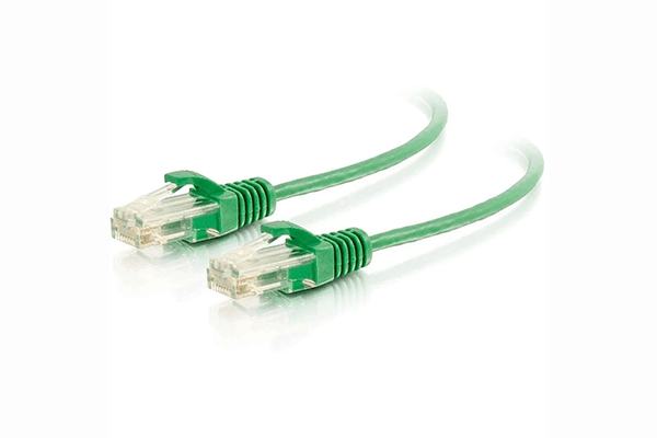 C2G Cat6 Snagless Unshielded (UTP) Slim Ethernet Network Patch Cable 1 Ft- Green - 01160 - Creation Networks