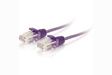 C2G Cat6 Snagless Unshielded (UTP) Slim Ethernet Network Patch Cable 1 Ft- Purple - 01180 - Creation Networks