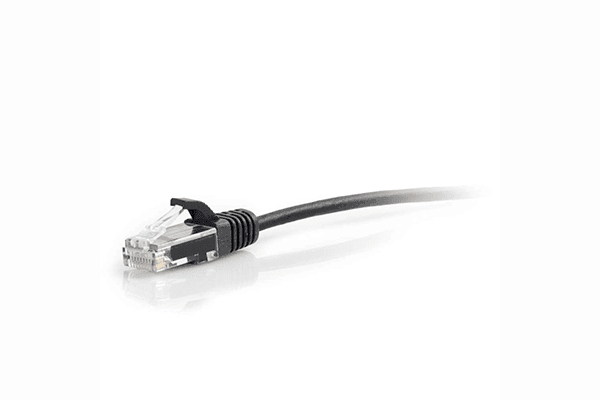 C2G Cat6 Snagless Unshielded (UTP) Slim Ethernet Network Patch Cable 10 Ft- Black - 01109 - Creation Networks