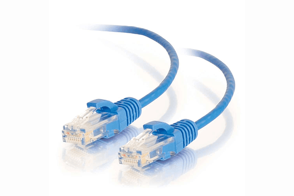 C2G Cat6 Snagless Unshielded (UTP) Slim Ethernet Network Patch Cable 10 FT- Blue - 01083 - Creation Networks