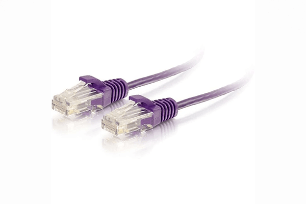 C2G Cat6 Snagless Unshielded (UTP) Slim Ethernet Network Patch Cable 3 Ft- Purple - 01181 - Creation Networks