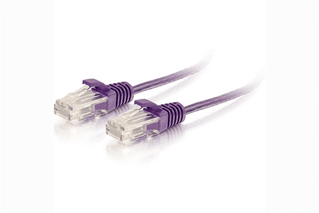 C2G Cat6 Snagless Unshielded (UTP) Slim Ethernet Network Patch Cable 5 Ft- Purple - 01182 - Creation Networks