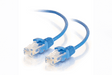 C2G RJ45 Male to RJ45 Male Slim Cat 6 Patch Cable (10', Blue) - CG01083 - Creation Networks