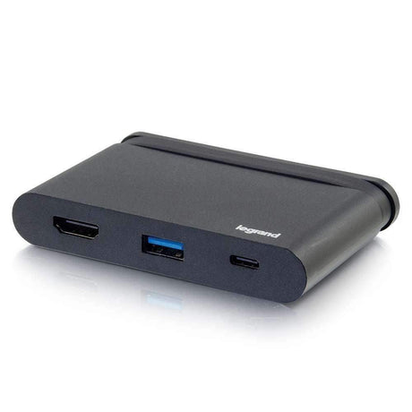 C2G USB-C® 3-in-1 Mini Docking Station with HDMI®, USB-A and Power Delivery up to 100W - 4K 30Hz - CG26915 - Creation Networks