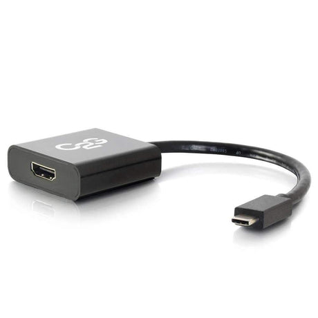 C2G USB-C® to HDMI Audio/Video Adapter Converter - 4K 30Hz - Black - CG29474 - Creation Networks