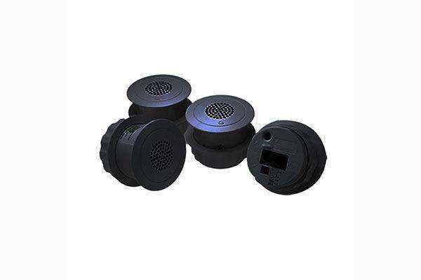 Cambridge Sound E-A-B-30-4 Standard Emitters, Black, 4 pack, with 4 x 30 ft black plenum rated cable- 911.0891.900 - Creation Networks