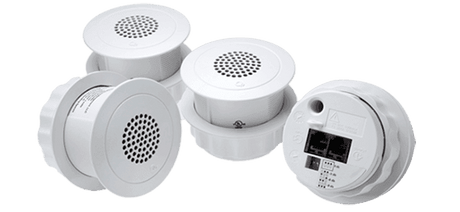 Cambridge Sound Qt® E-A-W-25-4 Standard Emitters, White, 4 pack, with 4 x 25 ft white plenum rated cables - 911.0894.900 - Creation Networks
