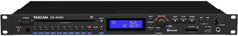 Tascam CD-400U CD/SD/USB Player with Bluetooth and AM/FM Tuner - Creation Networks