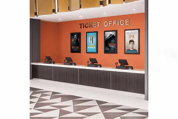 Chief 40" Portrait On-Wall Kiosk W/Glass Blk - LW40UBPG - Creation Networks