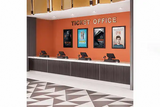 Chief 40" Portrait On-Wall Kiosk W/Glass Blk - LW40UBPG - Creation Networks