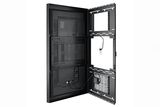 Chief 48" Portrait On-Wall Kiosk W/Glass Blk - LW48UBPG - Creation Networks