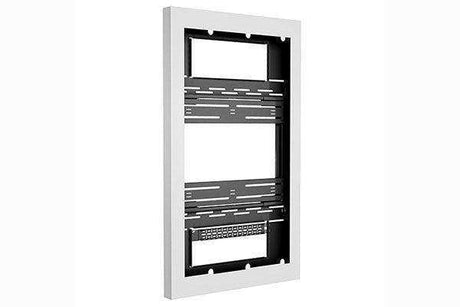 Chief 48" Portrait On-Wall Kiosk W/Glass Wht - LW48UWPG Video Chief