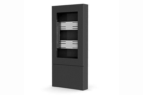 Chief 49" Portrait Floor Kiosk Black - LF49UBP - Creation Networks