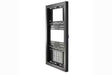 Chief 55" Portrait On-Wall Kiosk W/Glass Blk - LW55UBPG - Creation Networks