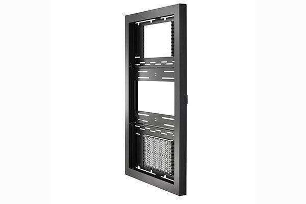 Chief 55" Portrait On-Wall Kiosk W/Glass Blk - LW55UBPG - Creation Networks