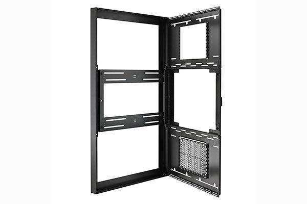 Chief 55" Portrait On-Wall Kiosk W/Glass Wht - LW55UWPG - Creation Networks