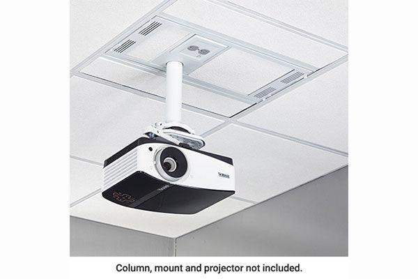 Chief CEILING STORAGE BOX 2X2 W/COLUMN W/POWER - CMS492CP2 - Creation Networks