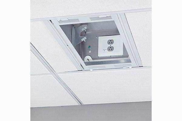 2 Module Ceiling Box Chief CEILING STORAGE BOX 2X2 W/POWER - CMS492P2 – Creation Networks
