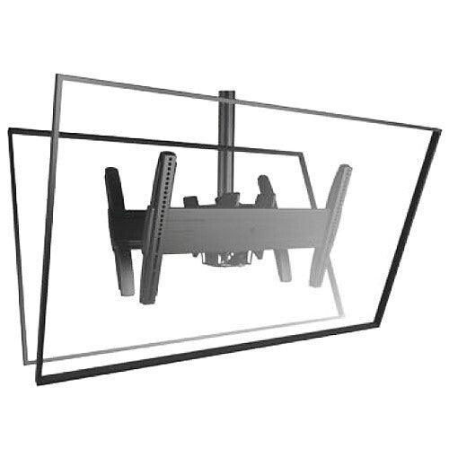 Chief Fusion Series LCB1U Back-to-Back Flat Panel Ceiling Mount (Landscape, Black) - Creation Networks