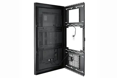 Chief Impact On-Wall Kiosk with Protective Glass - Portrait 65" White - LW65UWPG Video Chief