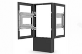 Chief Impact™ Floor Mounted Back-to-Back Kiosk, Portrait 49” Black - LF49UBP-B2B - Creation Networks