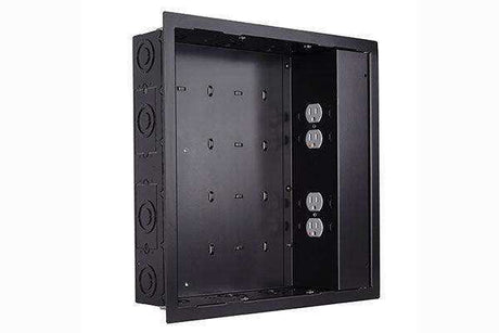 Chief IN-WALL LARGE BLK - W/ SURGEX 2 OUTLETS - PAC526FBP4 Video Chief