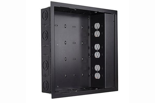 Chief IN-WALL LARGE BLK - W/ SURGEX 3 OUTLETS - PAC526FBP6 - Creation Networks