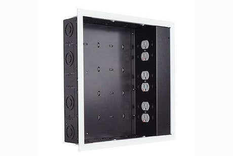 Chief IN-WALL LARGE WHT - W/ SURGEX 3 OUTLETS - PAC526FWP6 Video Chief