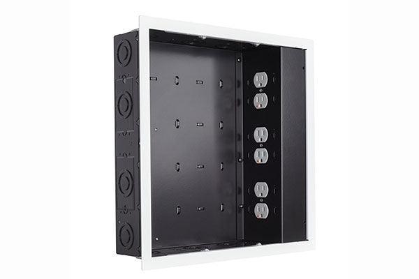 Chief IN-WALL LARGE WHT - W/ SURGEX 3 OUTLETS - PAC526FWP6 - Creation Networks
