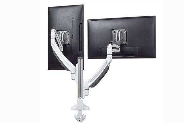 Chief K1 Clmn Mnt Dual Disp Dual 2L Arms Wht - K1C220W - Creation Networks