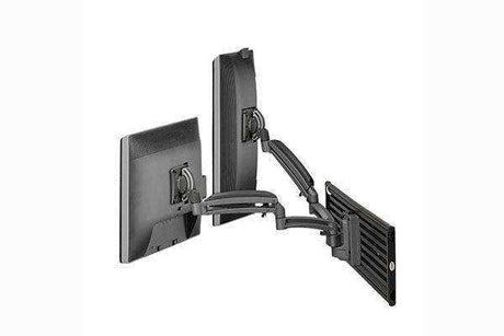 Chief K1 Slat Mnt Dual Disp Dual 2L Arms Blk - K1S220B Video Chief
