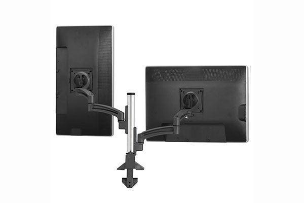 Chief K2 Clmn Mnt Dual Disp Dual 2L Arms Blk - K2C220B - Creation Networks