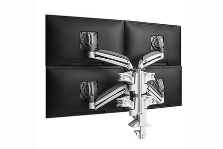 Chief Kx Clmn Desk Mnt Quad 2L Arms Wht - KXC420W - Creation Networks